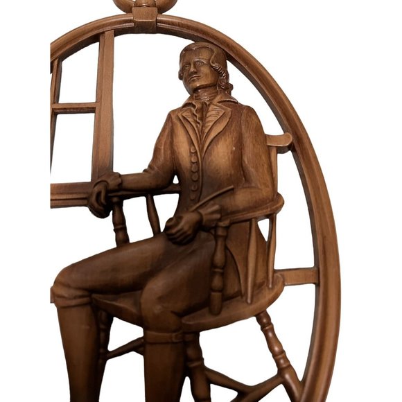 Syroco Wall Hanging Art Plaques Mid Century MCM Pilgrims John and Priscilla - Picture 6 of 10